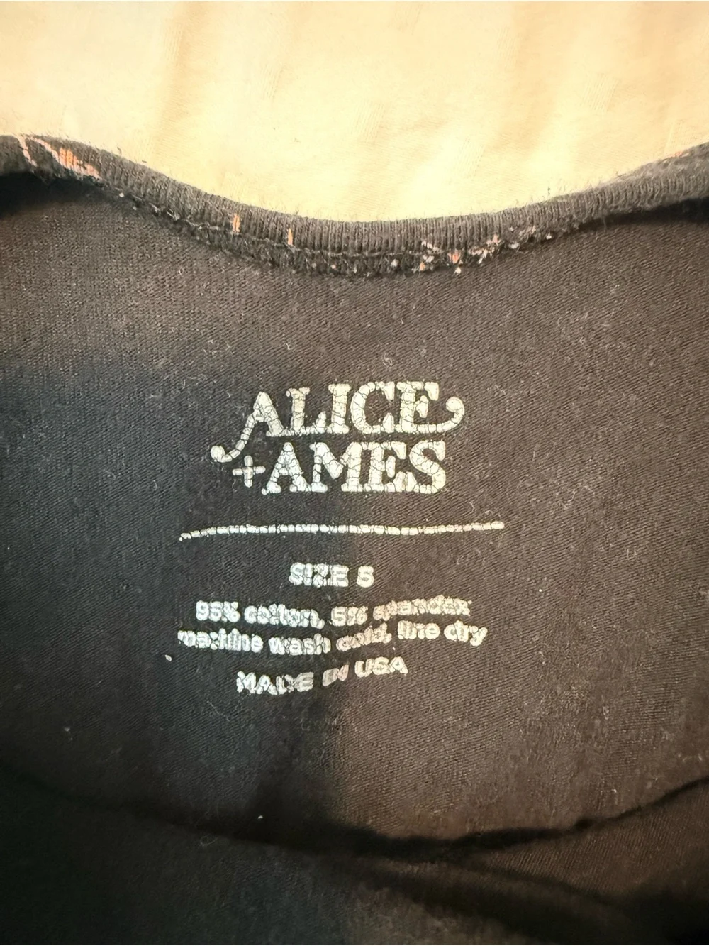Alice + Ames Black Dress with Pink Floral Print